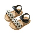 thumbnail image 5 of Gelikeya Girls Sandals Children Sandals Thickened Summer Princess Fashion Soft Sole Toddler Girls Baby Beach Sandals, Black, 5 of 5