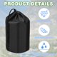 thumbnail image 3 of Saco de almacenamiento impermeable Uxcell, bolsa de cordón portátil para camping, senderismo y viajes, negra 10 x 20 pulgadas, 3 of 7