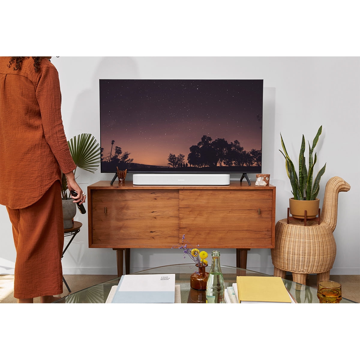 Sonos Beam Gen 2 Compact Wireless Smart Sound Bar with Dolby Sonos Beam Gen 2 Compact Wireless Smart Sound Bar with Dolby