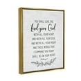 thumbnail image 3 of Stupell Industries Rustic Religious Scripture Verse White Grain Pattern Graphic Art Metallic Gold Floating Framed Canvas Print Wall Art, Design by Lettered and Lined, 3 of 5