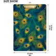 thumbnail image 3 of Coolnut Peacock Feathers Clipboard, Acrylic Standard A4 Letter Size Clip Board with Low Profile Clip for Office, Classroom, Doctor, Nurse and Teacher Gifts, 3 of 7