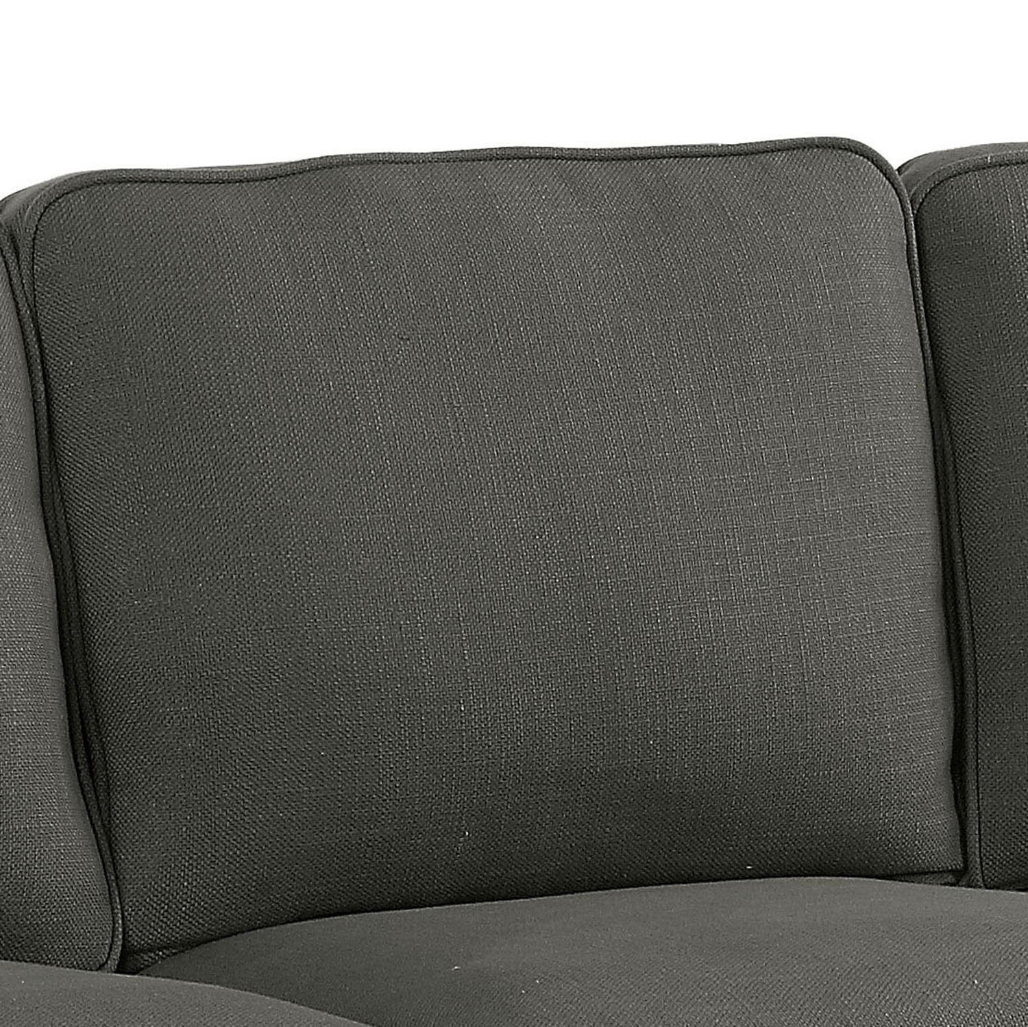 Furniture of America Cory Transitional Sectional Sofa in Gray Fabric