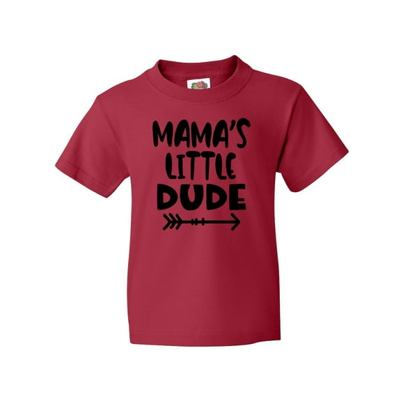 Inktastic Mama's Little Dude with Arrow Youth T-Shirt