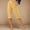 Yellow, variant on DuoJiaJ Capri Pants for Women with Pockets Elastic Waist Cropped Work Pants Beige XXL