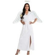 Party City Sent From Above Angel Halloween Costume for Women, Standard Size, Includes Dress and Halo