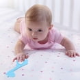 thumbnail image 3 of Blue Giraffe Modelling Infant Teething Chew Toys , Silicone Baby Teether Baby Teether Toy For Babies 3 Months+, Teething Rattle Sensory Teether Toy For Sucking Needs, BPA Free, 3 of 4