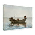 thumbnail image 4 of Homer 'Three Boys In A Dory With Lobster Pots' Canvas Art, 4 of 4