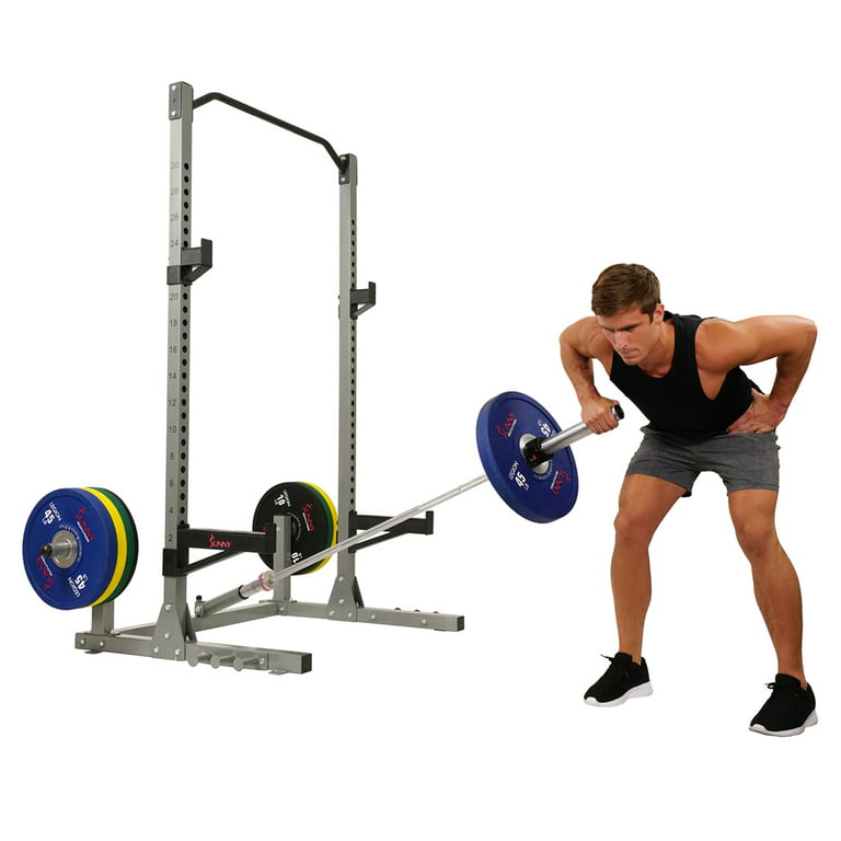 Landmine Capacity, Workout Cage Sunny Post, Plate Rack Stand High Squat Tower Storage, Health w/Swivel Power SF-BH6802 Fitness