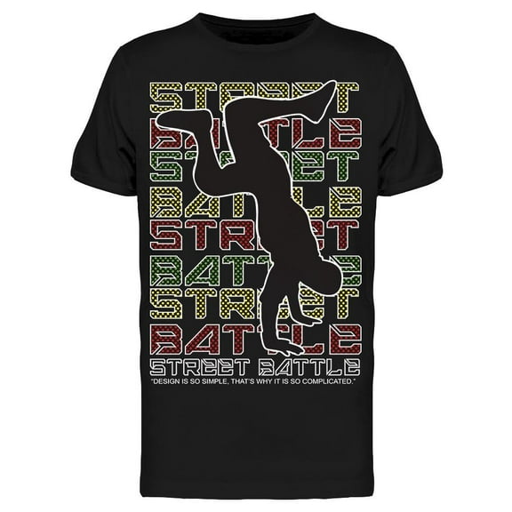 Street Battle T-Shirt Men -Image by Shutterstock, Male Large