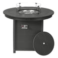 thumbnail image 2 of WestinTrends Helios 47" Modern Outdoor Patio Propane Round Counter Height Fire Pit Table (Rocks Not Included), Gray, 2 of 14