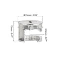 thumbnail image 2 of Leva Bloqueo Tuerca para Muebles, 80uds 15x12mm Junta Conector Bloqueo Tuercas Muebles Conexión Leva Montajes, Blanco, 2 of 5