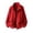 Red-RongHuan jacket for men, variant on RongHuan Men's Casual Jacket Fleece Zip Up Coats Outdoor Hiking Jackets Fashion Stand Collar Soft Warm Outerwear