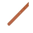 thumbnail image 3 of INSPIRE CHIC Womens 0.7" Width Textured Belts, Classic Causal Faux Leather Waistband for Jeans Pants Dresses 44.1x0.7"(LxW) Red Brown, 3 of 6