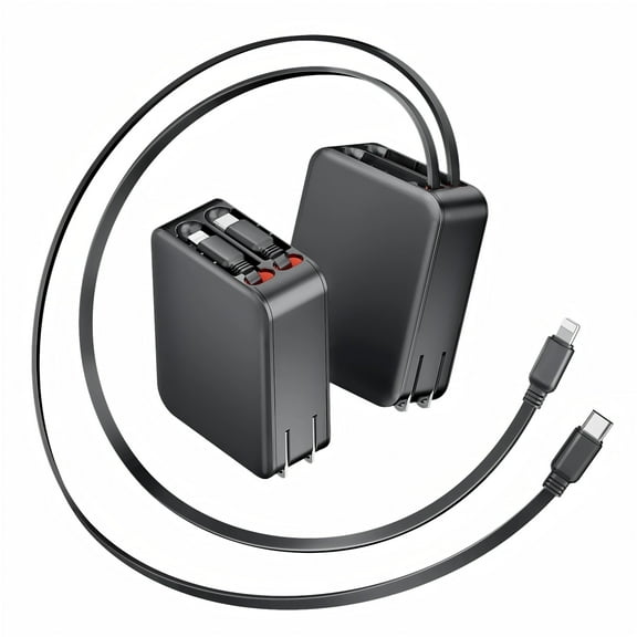 O-MKAC 62W GaN PD Fast Charging Type-C Port & Lightning Charger for iPhone, iPad, Samsung, and Other Devices