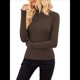 thumbnail image 2 of Camisetas de Larga para Mujer, Ropa Interior Térmica Básica de Otoño, Ropa de Invierno 2025 Color Café S, 2 of 8