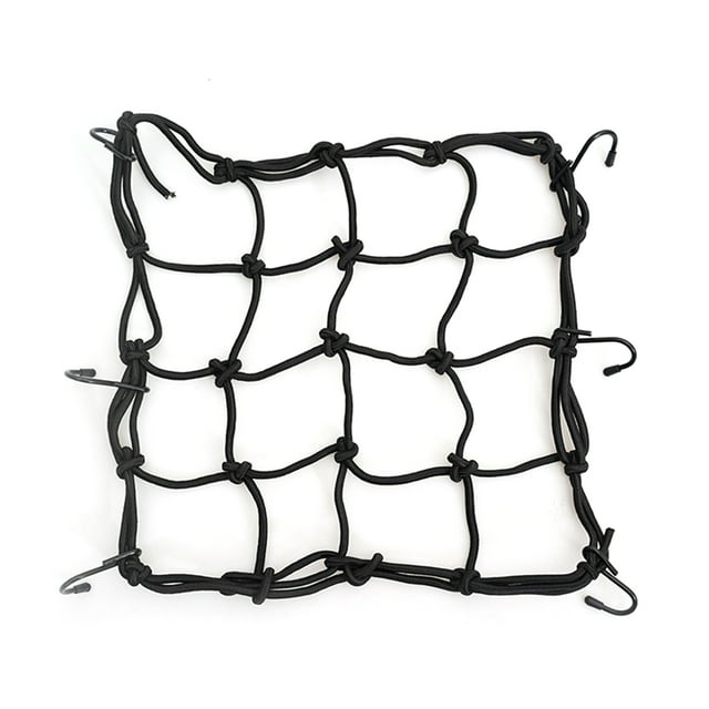 Solid Latex Bungee Cargo Net Pocket Gear Helemt Luggage Netting Mesh Pocket Helmet Net Pocket