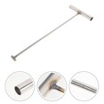 thumbnail image 2 of 2pcs Stainless Steel Manhole Cover Hook T Hook Manhole Lift Hooks T Handle Meat Boning Hook Utility Tool For Trampoline Pull Springs Open Manhole Cove, 2 of 3