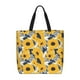 thumbnail image 1 of Easygdp Blue Striped Sunflower Bolsa Tote para Mujer, Bolso de Hombro para Trabajo, Playa, Viajes, Compras y Supermercado, 1 of 7