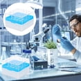 thumbnail image 2 of 25 -grid Glass Test Tubes Cryobox Vial Rack Cryobox Rack Cryovial Tube Storage Box Cryovial Storage Box, 2 of 2