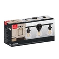 thumbnail image 3 of Globe Electric Parker 3-Light Metal Vanity Light, Clear Glass Shades, 3 of 9