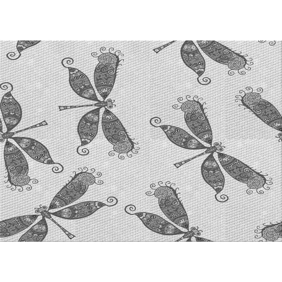 Ahgly Company Machine Washable Indoor Rectangle Transitional Platinum Gray Area Rugs, 3' x 5'