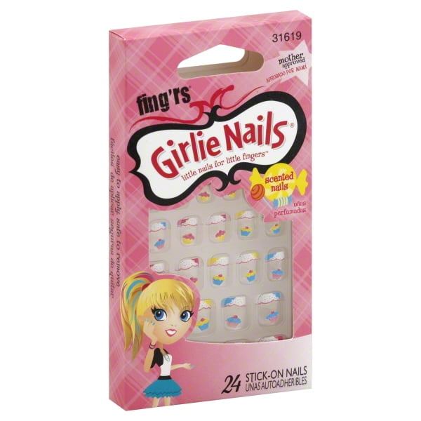 Fingrs Fingrs Girlie Nails Stick-On Nails, 24 ea - Walmart.com - Walmart.com