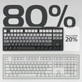 thumbnail image 4 of ATTACK SHARK M87 80% Wireless Gaming Keyboard,87 Keys TKL Mechanical Feeling SA PBT Keyboard, Bluetooth 5.0/2.4Ghz Dual Mode Pc Gaming Keyboards for Silent Office/Gaming(Moon night), 4 of 9