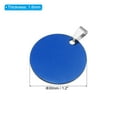 thumbnail image 2 of 8Pcs Metal Stamping Blanks, 30mm Round Stamping Name Tags Stainless Steel Blanks Metal Plate with Hole for Laser Engraving Stamping, Blue, 2 of 6