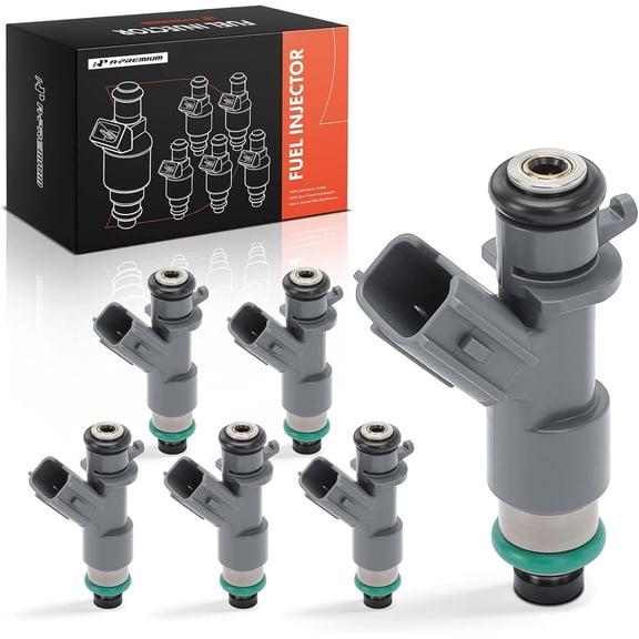 A-Premium Fuel Injectors Set of 6 Compatible with Honda Accord 2008-2016, Crosstour 2012, Accord Crosstour 2010-2011 & Acura MDX 2008-2013 2018-2020, RDX 2013-2018, TSX 2010-2014, TL, ZDX, RL