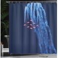 thumbnail image 4 of Ambesonne Airplane Shower Curtain, Canadian Snowbirds, 69"Wx70"L, Dark Blue Red, 4 of 5