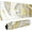 Golden and White, variant on Extended Floral Gaming Mouse Pad, Succulent XL Large Mousepad with Stitched Edges, Cute Big Long Cactus Desk Mat for Desktop, Keyboard, Laptop and Computer for Women Office, (Green, 31.5*11.8 inches)
