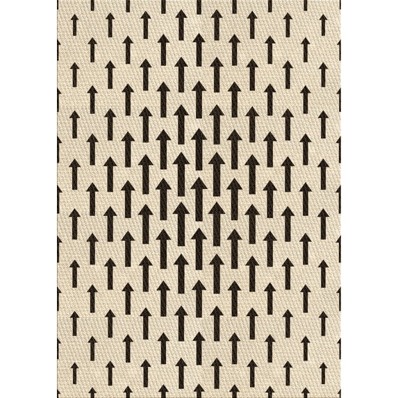 Ahgly Company Indoor Rectangle Patterned Wheat Beige Area Rugs, 7' x 10'