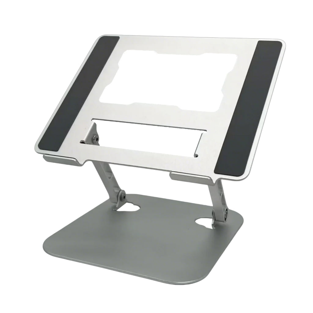 Adjustable Laptop Stand for Desk Metal Foldable Laptop Risers Portable Laptop Holder Mount Cooling Computer Notebook