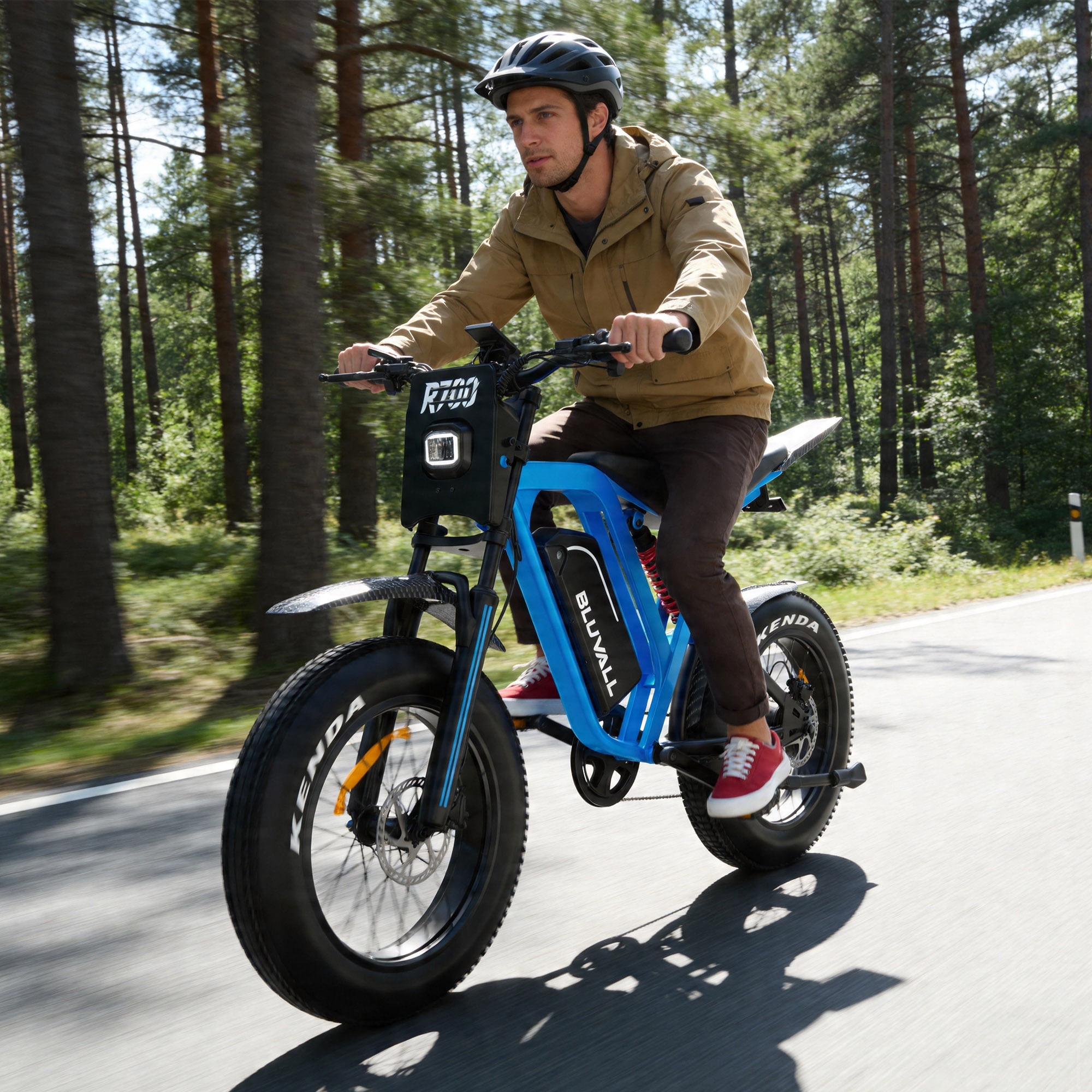 R700 Peak 3000W 20"x4.0 Fat Tire Electric Bike, 52V 25Ah Battery, Off-road E-Bike for Adults,UL2849