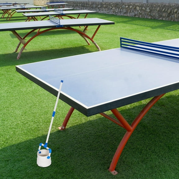 OFFIGAM Durable Portable Table Tennis Ball Picker with Multi Angle Collection for Easy Storage in White