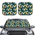 thumbnail image 2 of Balery 2 Piece Tropical Fruit Car Windshield Sun Shade|Foldable Front Windshield Shade for Car Front Window for Most Sedans SUV Truck-Large, 2 of 7