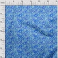 thumbnail image 2 of oneOone Cotton Jersey Medium Blue Fabric Batik Sewing Material Print Fabric By The Yard 58 Inch Wide, 2 of 4