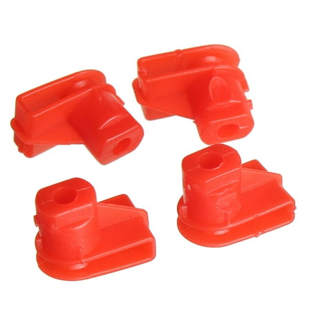 10x Bumper Clips Wing Mounting Grommet Nuts Screws Plastic Red For Opel ...
