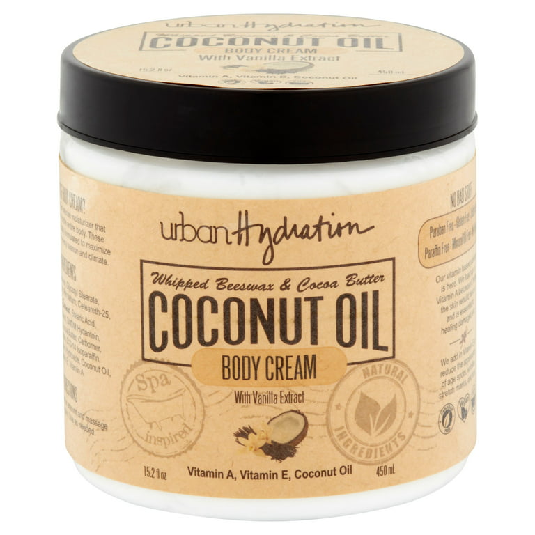 Urban Hydration, Vanilla Extract Whipped Coconut Oil Body Cream oz Walmart.com