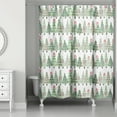 thumbnail image 2 of Creative Products Watercolor Evergreens Pattern 71 x 74 Shower Curtain, 2 of 2