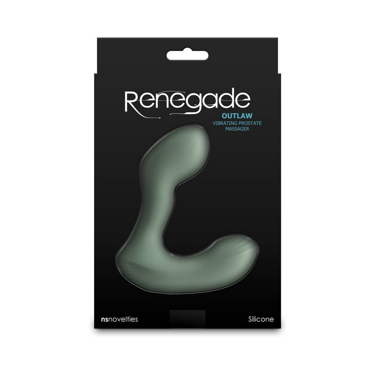 NS Novelties Renegade Outlaw Rechargeable Silicone Vibrating Prostate Anal Sex  Toy, Green