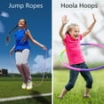 thumbnail image 4 of 2 Pack 30" Adjustable Kids Exercise Hoops W/Skip Ropes for Girls Boys, Detachable 3-16 Child Fitness Hoop ABS Toy, Multi-Color, 4 of 6