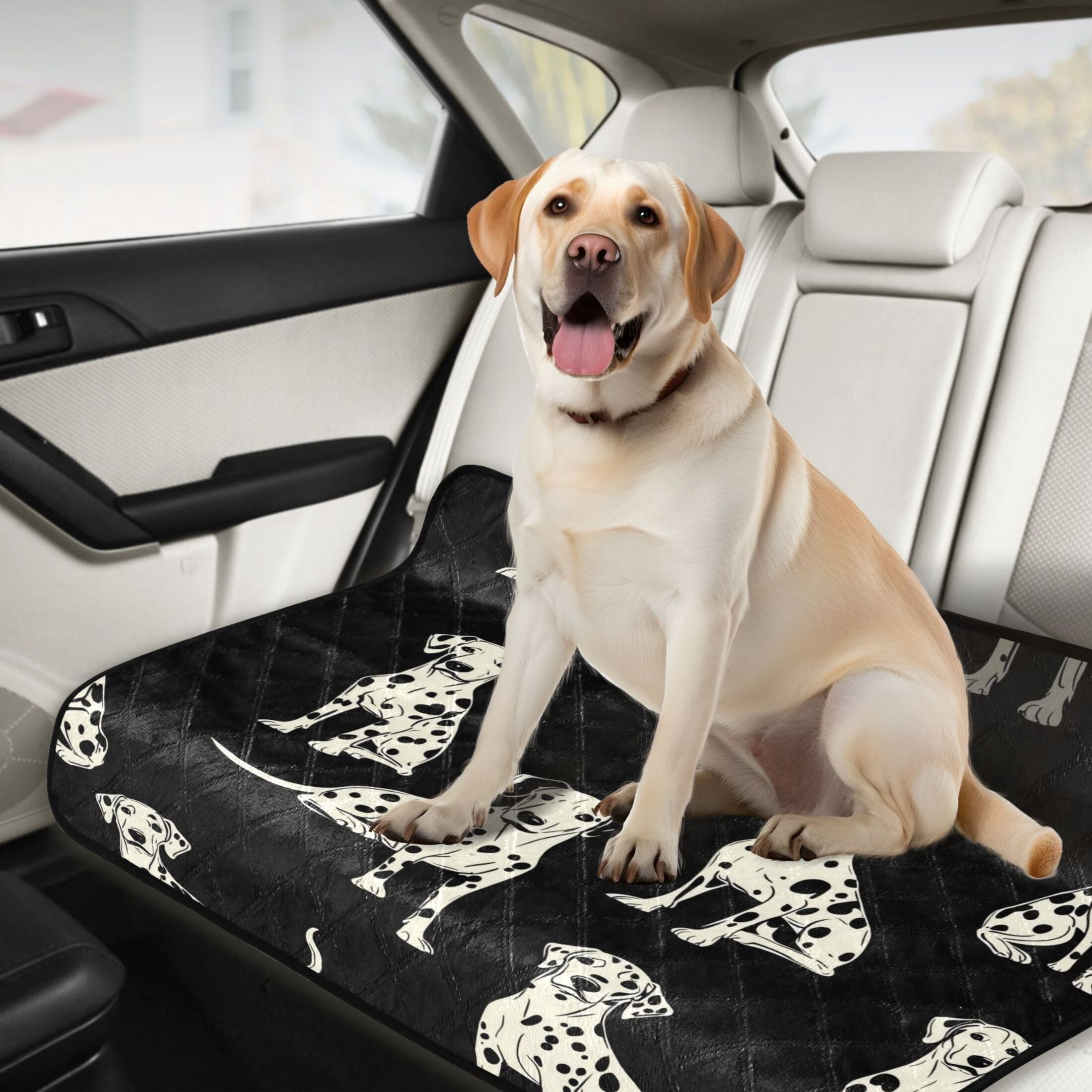 Washable Pet Pee Pads with Super Absorbent Reusable Training Pads for Dogs & Cats White Dalmatian Dogs