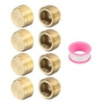 thumbnail image 1 of 8 Piezas de Tapón de Bronce Hexagonal Rehundido, Tapón de Bronce Masculino G1/4" con Rosca Macho para Conexión de Tubería, 1 of 7