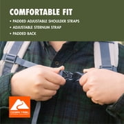Ozark Trail Adult 25L Polyester Hiking Backpack, Gray
