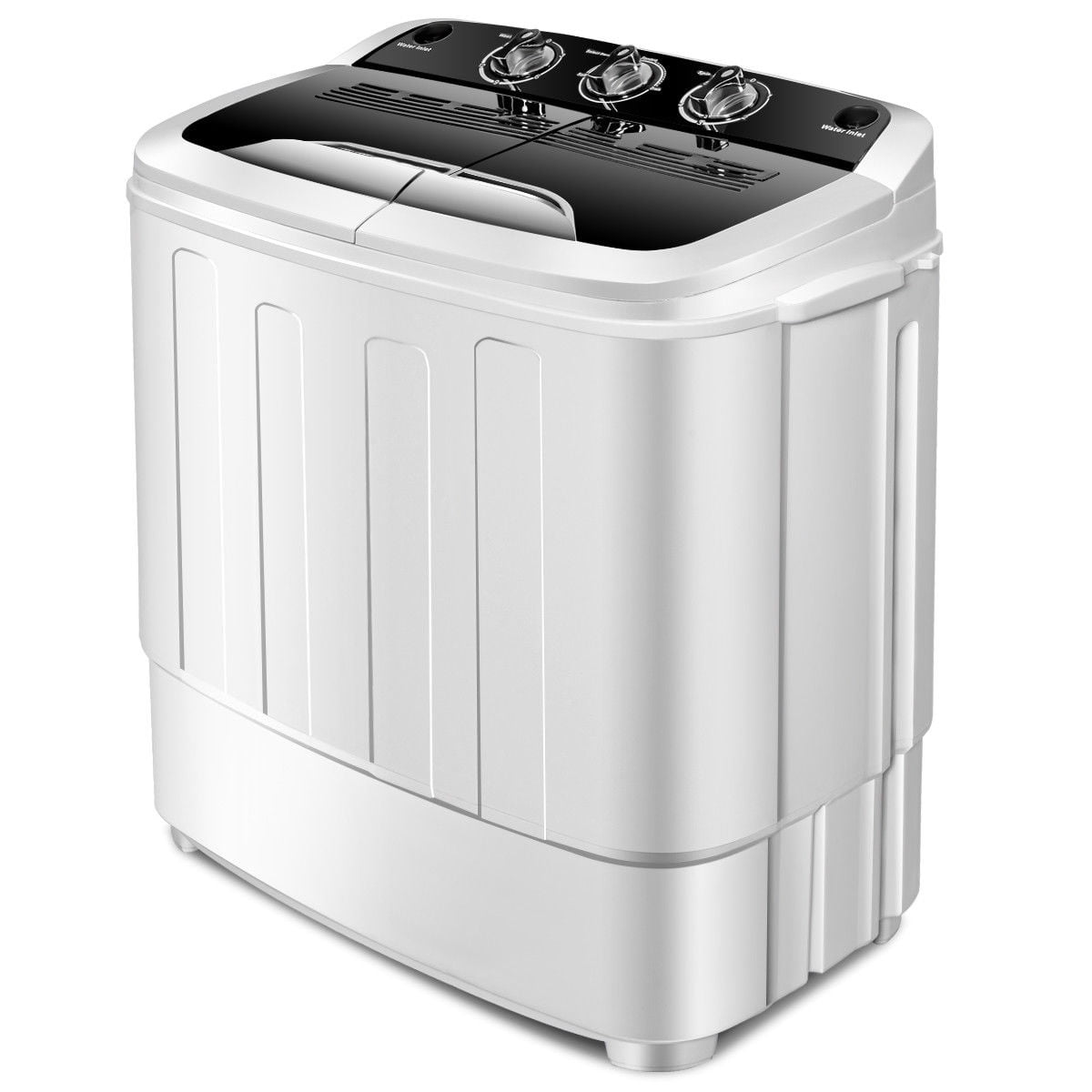 Gymax Compact Mini Twin Tub 8lbs Washing Machine Washer Spinner - Walmart.c...