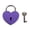 Purple, variant on KYAIGUO Valentines Day Decoration Padlock with Key Love Lock Love Lock for Bridge 2.3x1.7in(Green)