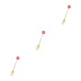 thumbnail image 1 of kurtrusly Vaisselle de Maison et d'Hôtel Adorable en Acier Inoxydable Réutilisable pour Gâteau Dessert Couverts Beignet Fourchette Rose Rouge 3Ensemble, 1 of 6
