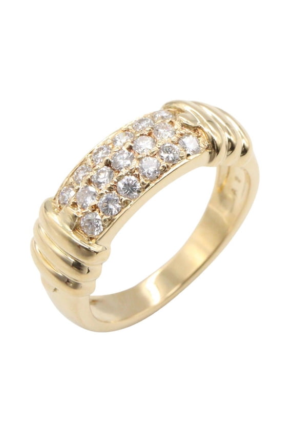 Pre-Owned Van Cleef & Arpels Diamond Ring, 18K (Yellow Gold), Women's Clear Tone