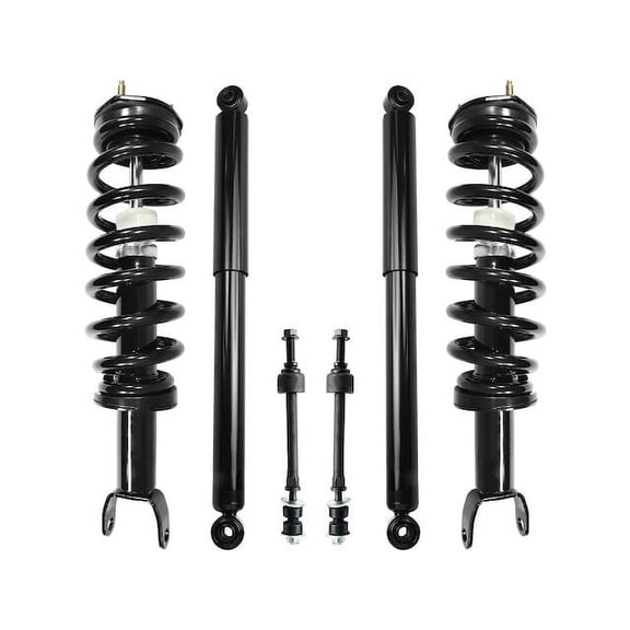 Front and Rear Shock Strut Coil Spring Sway Bar Link Kit - Compatible with 2011 - 2018 Ram 1500 2012 2013 2014 2015 2016 2017